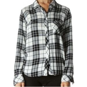 Rails Womens Hunter Navy & White Plaid
Button Down Shirt Medium Coastal Cowgirl